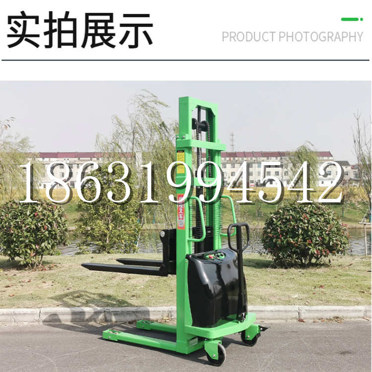 且末县电动叉车堆高车液压铲车电瓶1吨2吨站驾步行式小型全自动叉车